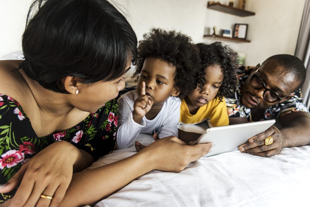 Image of a foster family